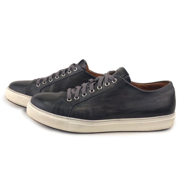Magnanni Brando Lo Black Distressed Leather Sneakers 12M main image 11